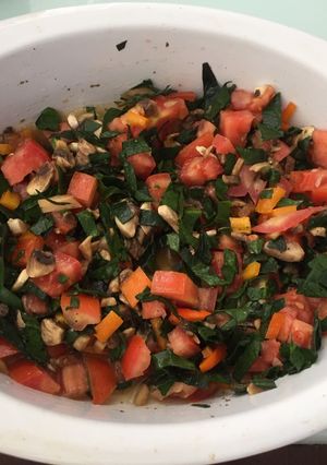 Una foto de Ensalada fresca de colores