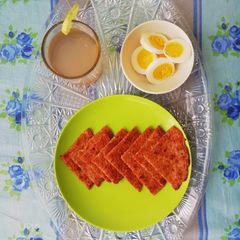 A picture of Oat chilla /pancakes.