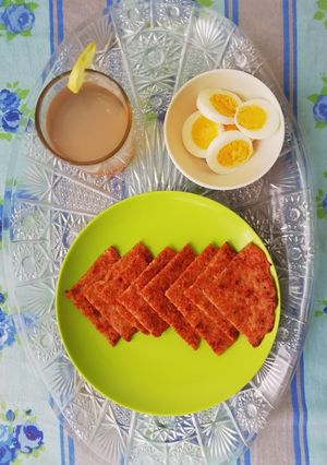 A picture of Oat chilla /pancakes.