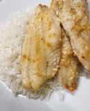 Filetes de pescada no forno