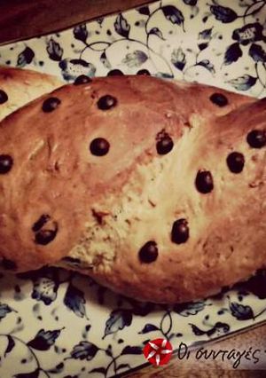 Φωτογραφία της συνταγής Τσουρέκι με chocolate chips!!!