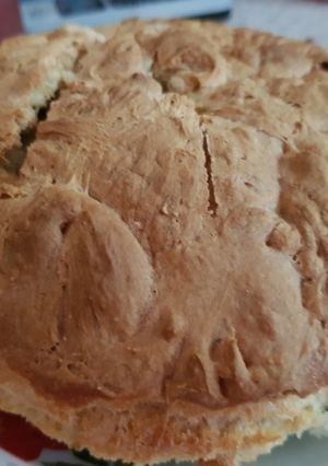 A picture of My Small Meduim Crusty french loaf No knead. 😀.