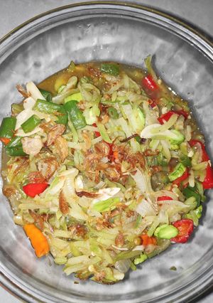 Foto resep Tumis labu siam pete simpel