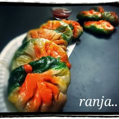 A picture of Egg Momos.