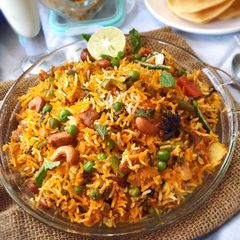 A picture of Rajastani Gatta Dum Biryani.