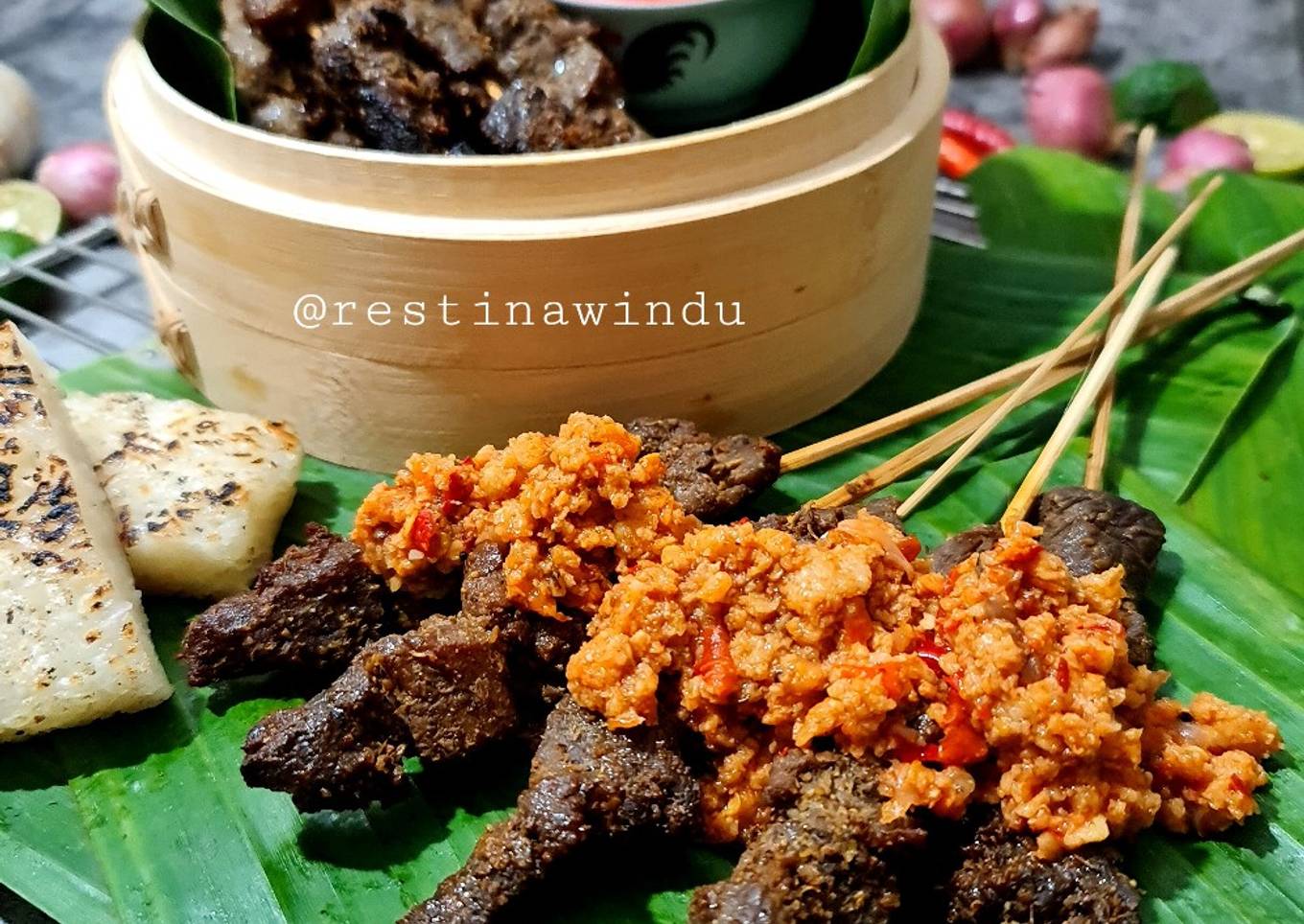 Sate Maranggi Sambal Oncom (Daging Sapi)