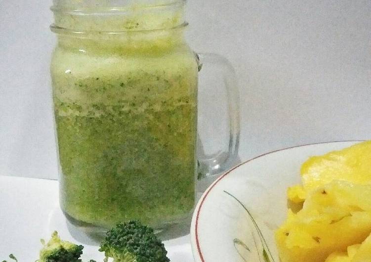 Resep Jus Sehat Brokoli Nanas 🍍 yang Enak