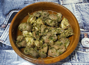 Foto principal de Mollejas de pollo al ajillo