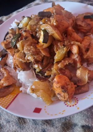 Fantasztikus zöldséges saslik másképpen, szaftosan, rizzsel 😋 recept fotója