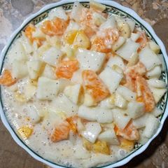 A picture of Tangy fruit cream bowl.
