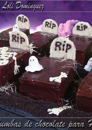 Una foto de Tumbas de chocolate para Halloween
