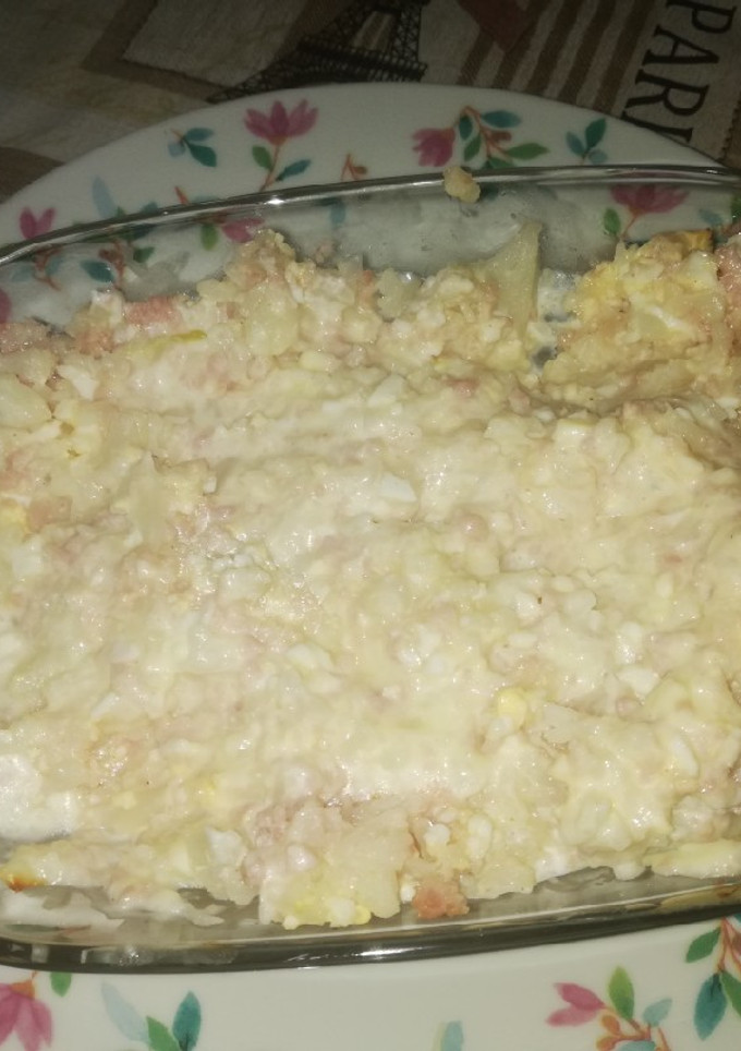 Una foto de Coliflor gratinada