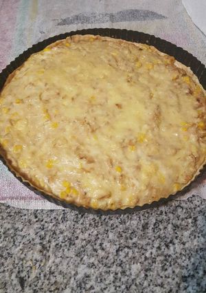Una foto de Tarta de atún y choclo