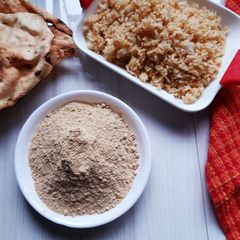 A picture of South-Indian Parpu Podi | Mixed lentil powder.