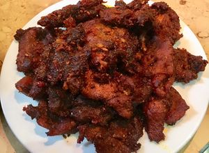 Hình của món Thịt lợn giả bò khô.