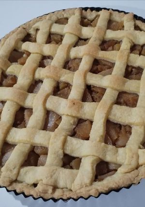 Una foto de Pastafrola de manzana y pera