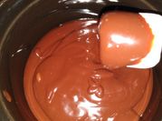 A picture of chocolate chunks