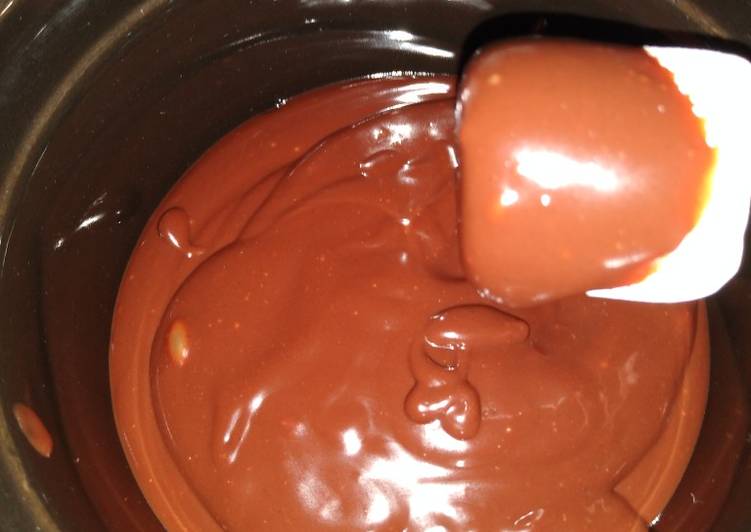 Chocolate Fondue (microwave version)