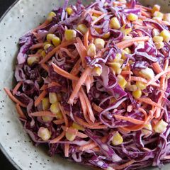 Red Cabbage & Corn Slaw A picture of Red Cabbage & Corn Slaw.