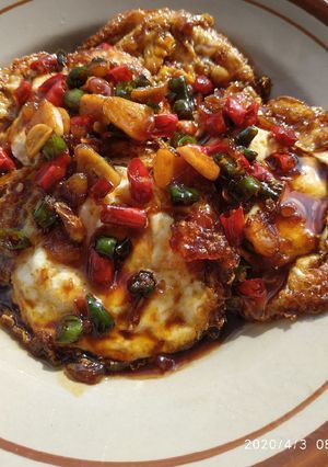 Foto resep Telor ceplok kecap
