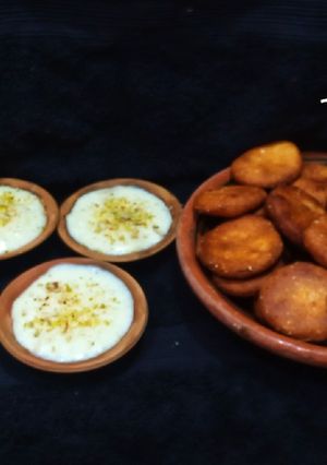 A picture of Konday or meethi tikkiya.