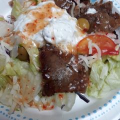 A picture of Lazy Sunday Afternoon Gyro Salad.