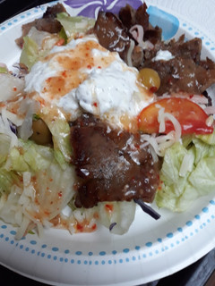 A picture of Lazy Sunday Afternoon Gyro Salad.