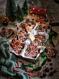 Weihnachtliche Lebkuchen Kekse