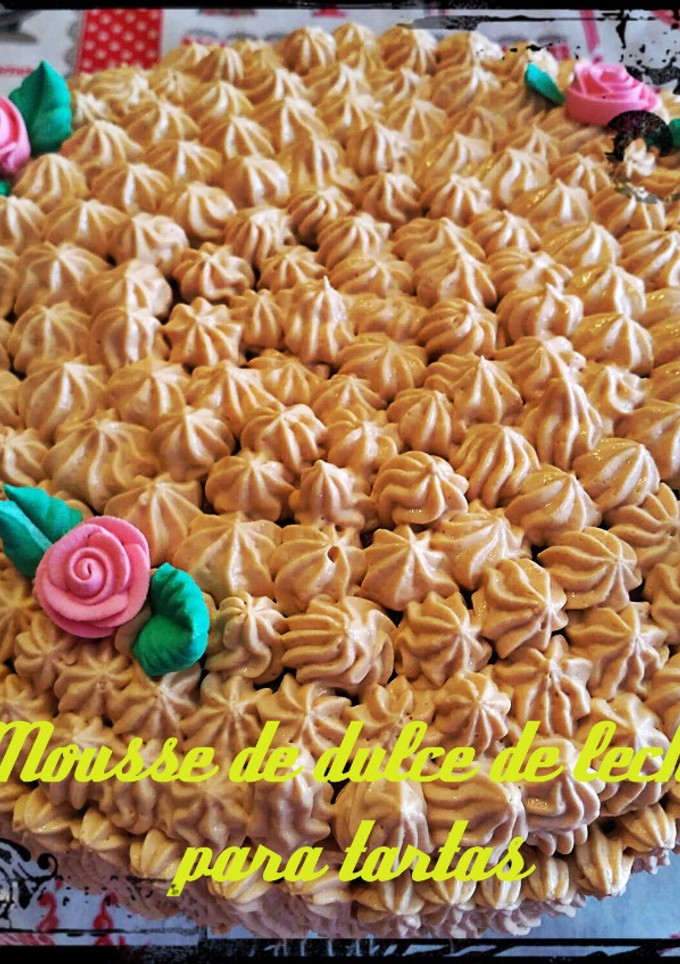 Una foto de Mousse de dulce de leche para tartas