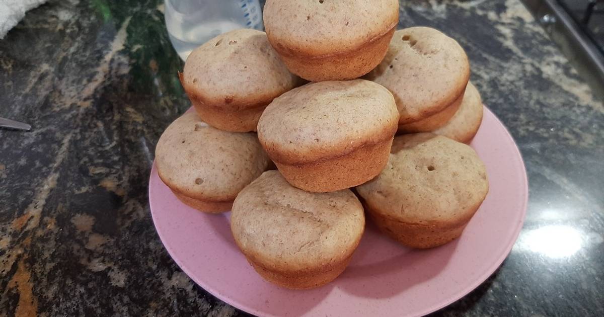 Muffins de banana para bebés (adaptable adultos) Receta de Soledad Cookpad