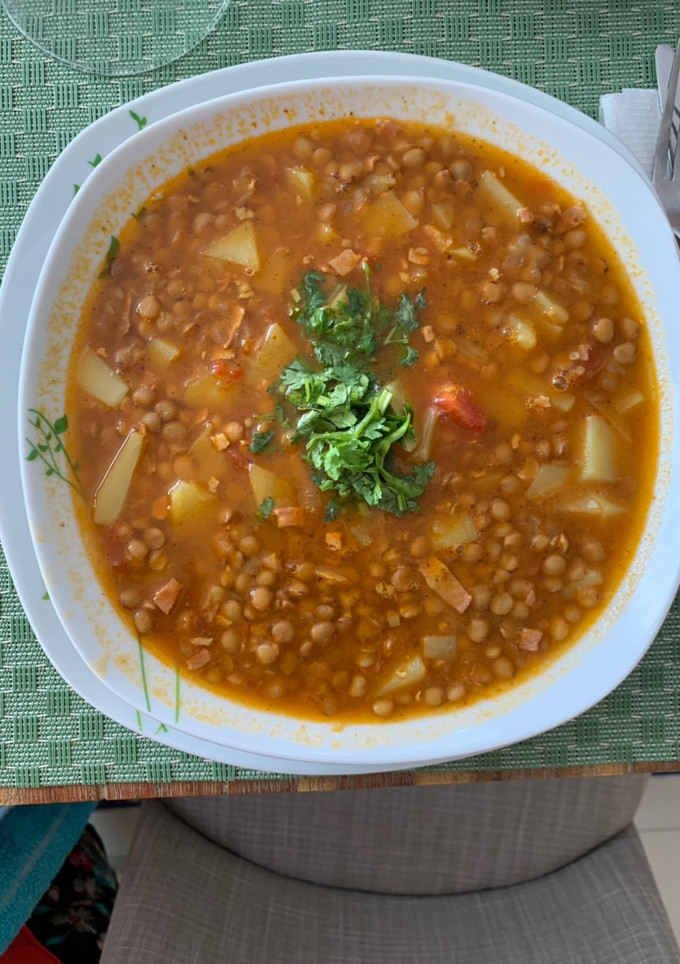 Una foto de Lentejas al curry