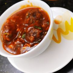 A picture of Veg gravy Manchurian.