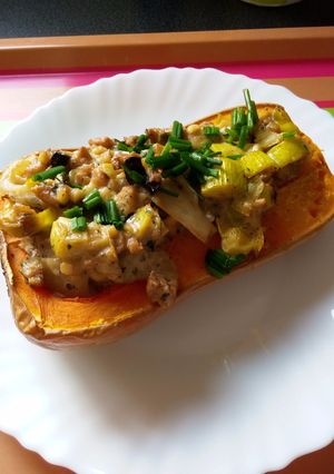 Une photo de Butternut farcie