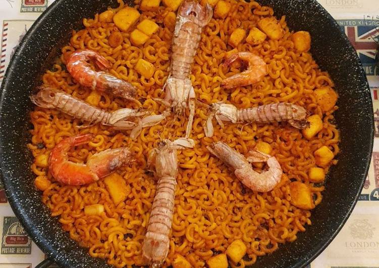 ✅🗣📢 Fideuá con Gambas y Galeras 🍤