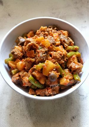 Foto resep Sambel Goreng Hati Kentang Buncis