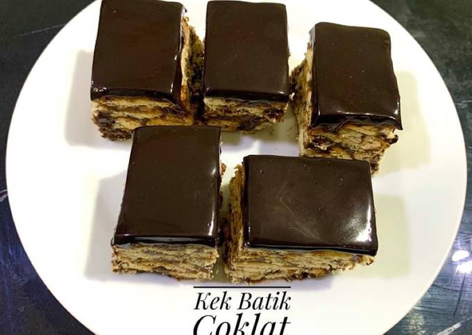 Resep Kek Batik Coklat Ganache 🍫, Sempurna