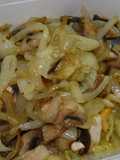 Frittata de hongos con tirabuzones