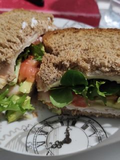 Una foto de Sándwich de pavo braseado