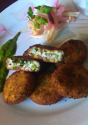 A picture of Dahi kabab.