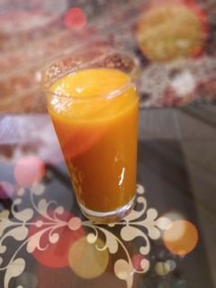 صورة لوصفة عصير البرتقال🍊 والجزر 🥕