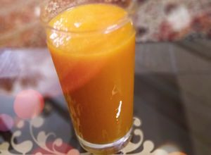 صورة لوصفة عصير البرتقال🍊 والجزر 🥕