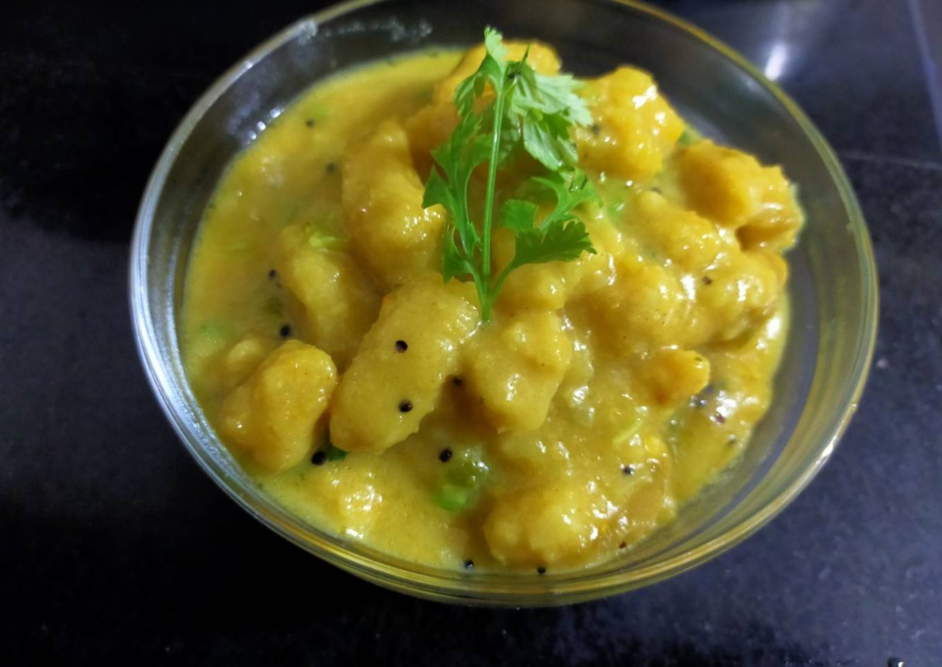 Cabbage Muthiya in Gravy