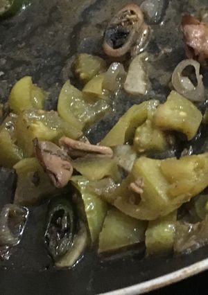 Foto resep Cumi asin tomat hijau
