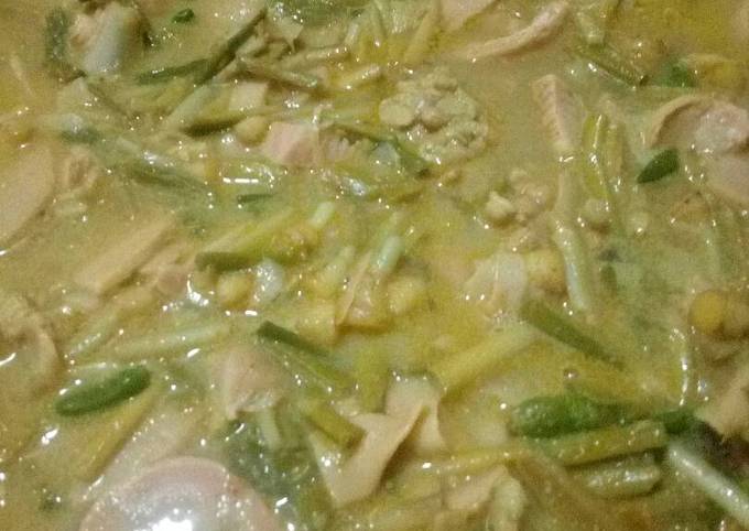 Ini dia! Bagaimana cara membuat Boros rebung masak santan  gurih