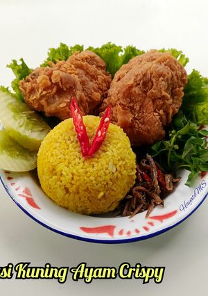 Foto resep Nasi Kuning Ayam Crispy