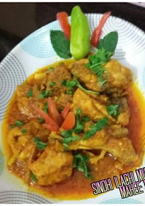 A picture of Sindhi murg elaichi.