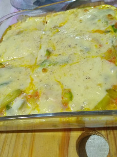 Una foto de Tortilla de zapallito y zanahoria