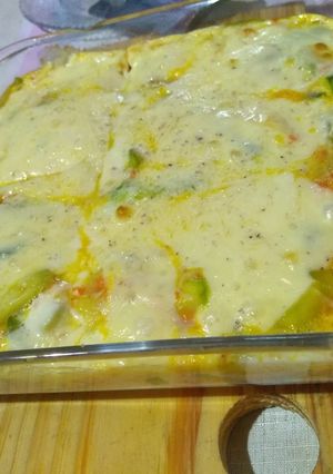 Una foto de Tortilla de zapallito y zanahoria