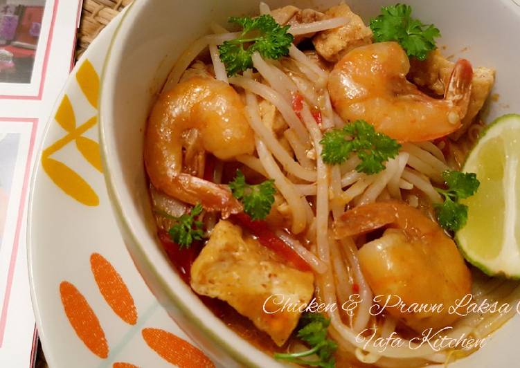 Resep Chicken &amp; Prawn Laksa Curry, Bisa Manjain Lidah