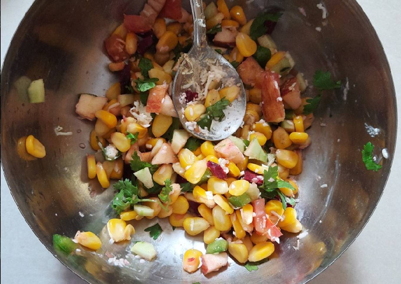 Corn chaat